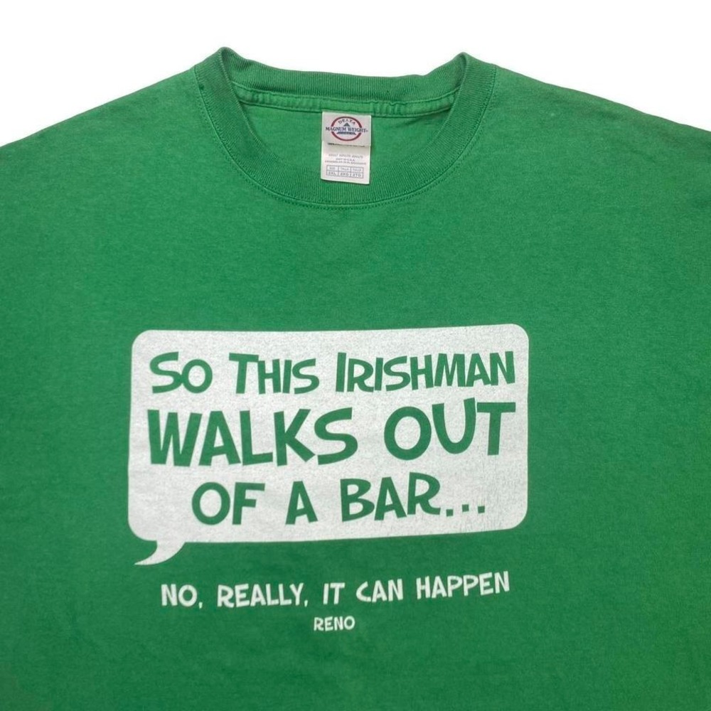 Vintage St Patrick's Patty's Day holiday x Irish green drunk shirt‎